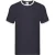 Fruit of the Loom Heren Ringer T-Shirt (Marine / Wit)