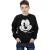 Disney Jongens Mickey Mouse Gezicht Katoenen Sweatshirt (Zwart)