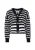 BLONDA Gebreid vest  zwart / offwhite
