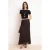 TRENDYOLMİLLA Dames Bruin Effen Maxi Asymmetrisch A-lijn Rokken