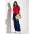 Street One Dames Blouse in effen kleur in Rood