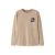 NAME IT KIDS rechtvallende longsleeve met backprint – beige