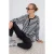 TRENDYOLMİLLA Dames Meerkleurig Gestreept Lang Oversized T-shirts