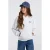 America Today hoodie met backprint – light grey