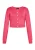 NAEMI Gebreid vest  framboos / parelwit