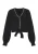 NAEMI Gebreid vest  zwart / wit
