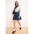 TRENDYOLMİLLA Dames Donkerblauw Effen Kort / Mini Skater Rokken
