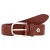 B.BELT Riem ‘Vince’  roestbruin / zilver