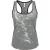 Metallic zilveren racerback tanktop