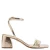 MANGO TEEN imitatieleren sandalen goud
