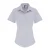 Premier Dames/dames Stretch Fit Poplin Korte Mouw Blouse (Zilver)