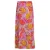 Geisha gebloemde midi rok roze