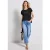 Street One Dames Shirt met tekst in Zwart