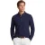 Scotland Blue Polo lange mouw donkerblauw borstzak katoen
