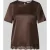 Christian Berg Woman Selection Regular fit blouse van satijn met kant