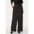 PIECES wide leg gestreepte broek met strass-steentjes – donkerbruin