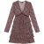 The Kooples Long-sleeved Dress With Short Pleated Skirt Multicolor