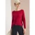 Cecil Dames Basic shirt met lange mouwen in Rood