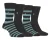4 Paar Bamboe Gestreepte Bootsokken | Farah | Designer Geborduurde Sokken voor de Zomer – Kolen / Teal