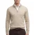 Boss Black half zip beige scheerwol