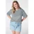MS Mode gestreept T-shirt lichtblauw