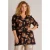 Yest Curve Plus Size top met print – zwart/beige