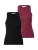 ONLY Top ‘ONLLindsay’  wijnrood / zwart