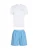 Karl Lagerfeld Pyjama kort  blauw / wit