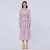 Lange ruche chiffon jurk