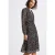 Street One Dames Chiffon jurk met smok details in Bruin