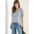 Cecil Dames Shirt met ronde V-hals in Blauw