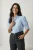 Ge_knopte poplin shirt met shirtkraag