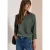 3/4-mouw Shirt van corduroy met trekkoord