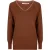 EsQualo Sweater V-neck Lace Brown