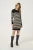Jurk Slim fit black offwhite
