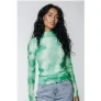 Colourful Rebel Neyo Tie Dye Mesh Top Mint