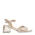 Manfield leren sandalettes goud