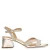 Manfield leren sandalettes goud