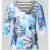 Marc Cain T-shirt in all-over look met 3/4-mouw
