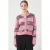 Y.A.S gestreepte vest roze gebreid