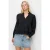 Rimpelige V-Hals Knopenblouse