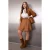 Trendyol Curve Dames Bruin Effen Kort / Mini Grote maten Rokken
