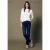 Geribd shirt met ronde hals