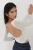 Open Rug Polkadot Lange Mouw Fitted Crop Top