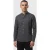 No Excess Shirt Granddad Solid With Linen Dark Steel