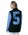 Colourful Rebel Mimmi Denim Contrast Sleeve Single Breasted Blazer