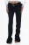 Broek met lage taille en plooien in middernachtblauw