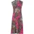 Mouwloze Empire Line-jurk in Fuchsia print