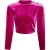 Faina Fluwelen overhemd met glitters Dames roze