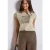 Street One Dames Shirt met gewassen look in Beige